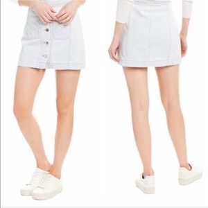 NWT Veronica Beard Jean Braided Waist Mini Skirt